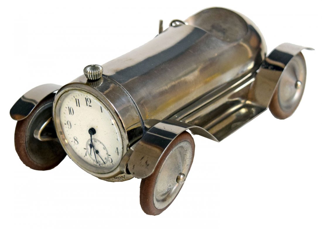 UNUSUAL GERMAN RACE CAR WITH CLOCK (1 of 7)