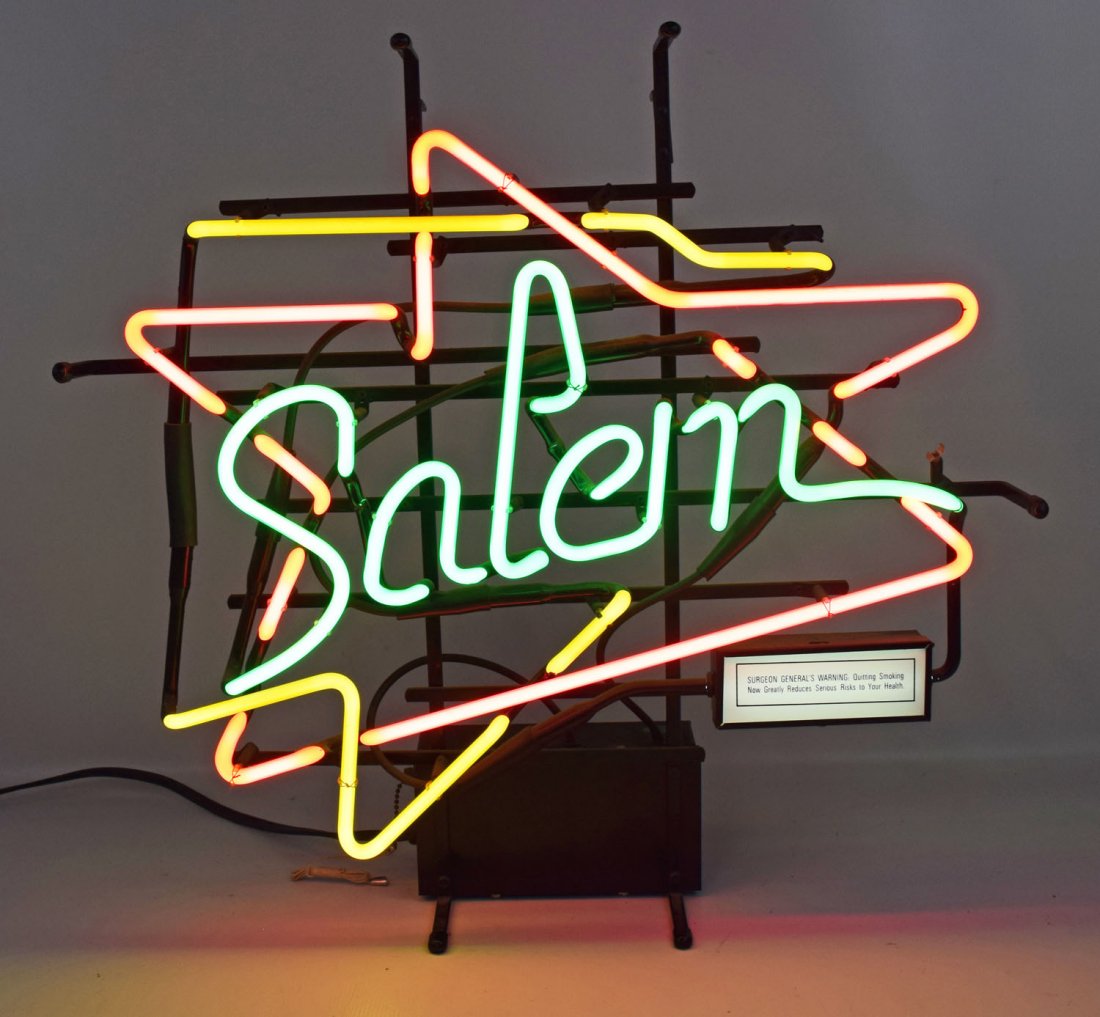 SALEM CIGARETTE NEON LIGHT (1 of 2)