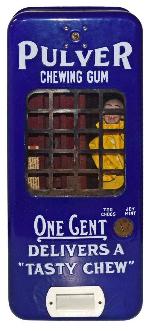 PULVER YELLOW KID GUM MACHINE (1 of 5)