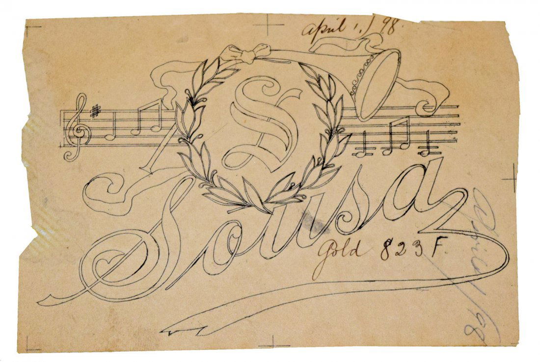 ORIGINAL ARTWORK FOR JOHN PHILLIP SOUSA CIGAR LABEL (1 of 2)