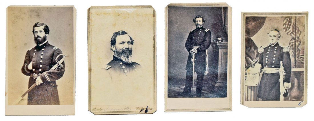 FOUR CIVIL WAR CDV'S (1 of 2)