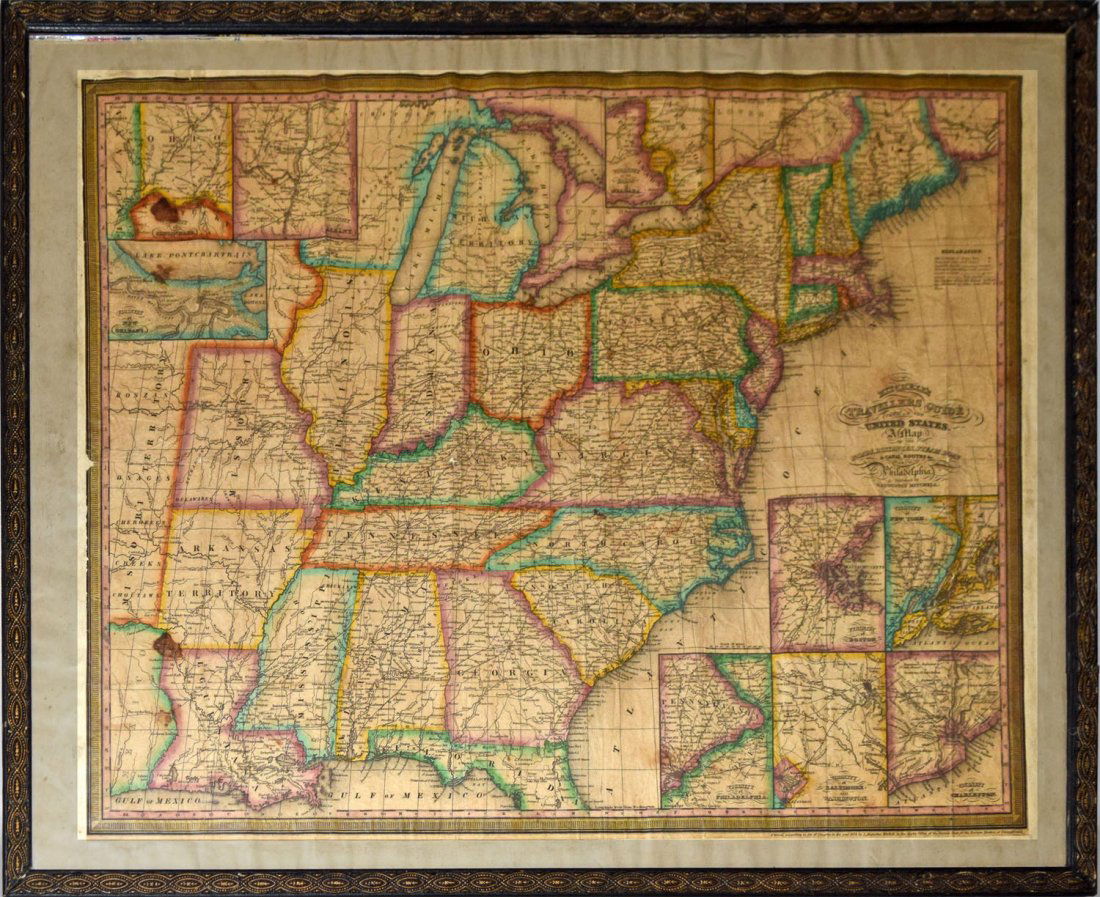 MITCHELL UNITED STATES MAP 1833 (1 of 2)