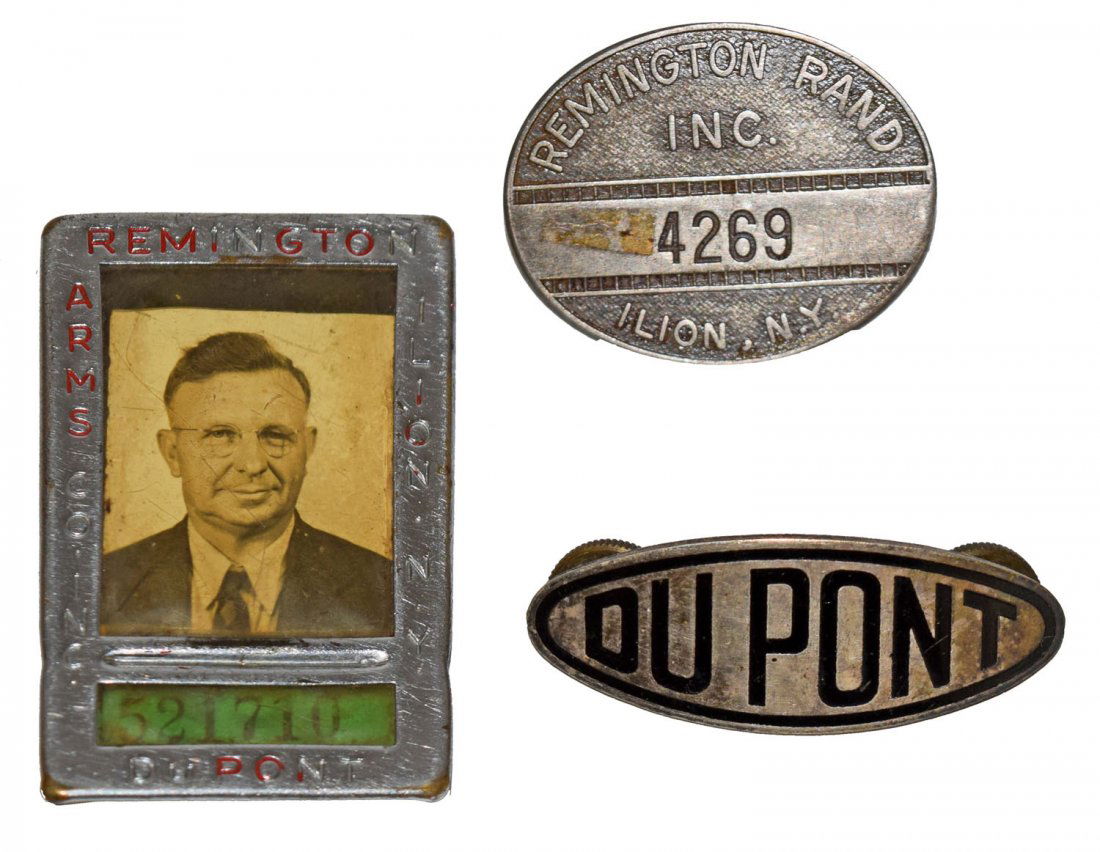 THREE WEAPONS MAKER FACTORY BADGES (1 of 2)