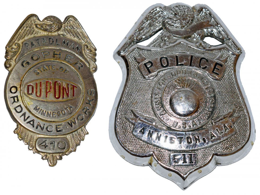 TWO U.S. ORDNANCE BADGES (1 of 2)