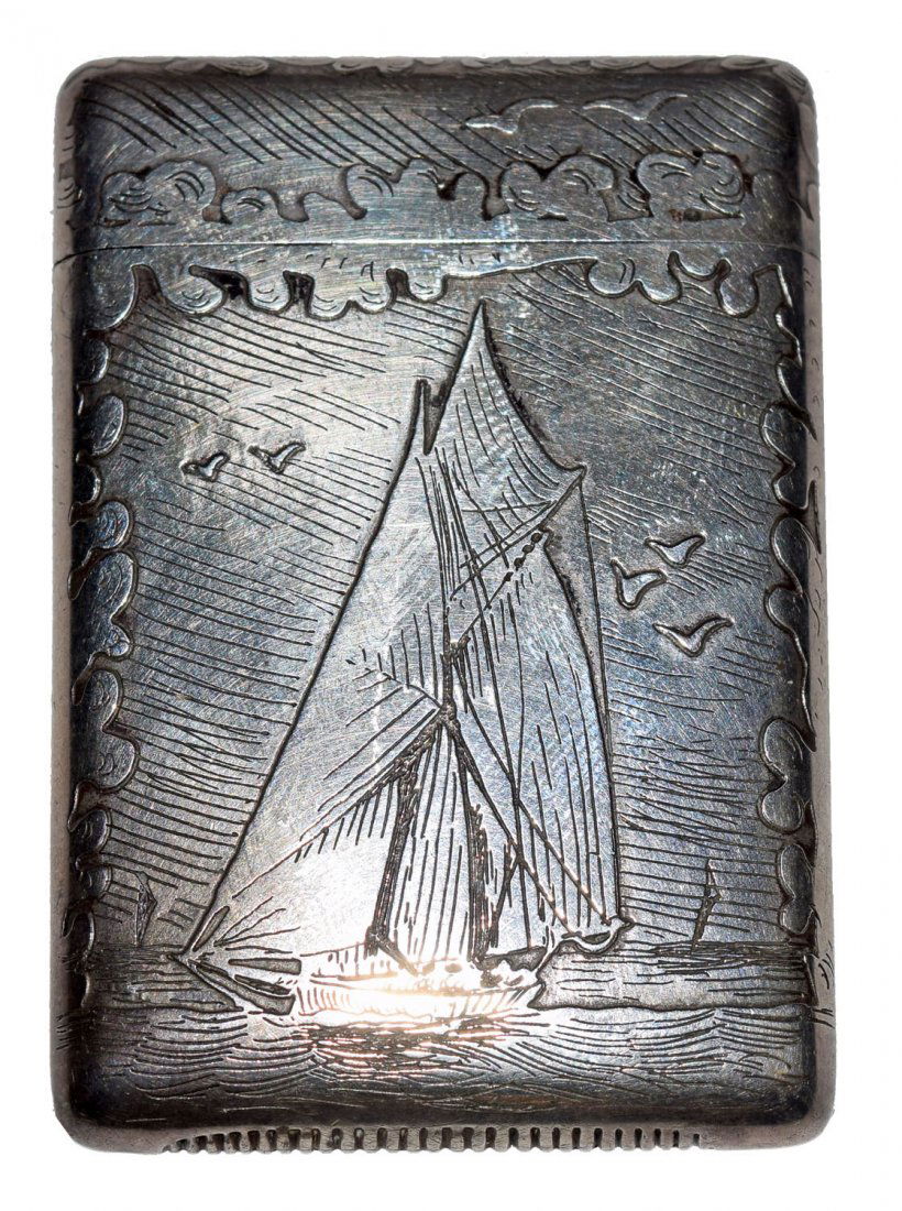 STERLING SILVER MATCH SAFE (1 of 2)
