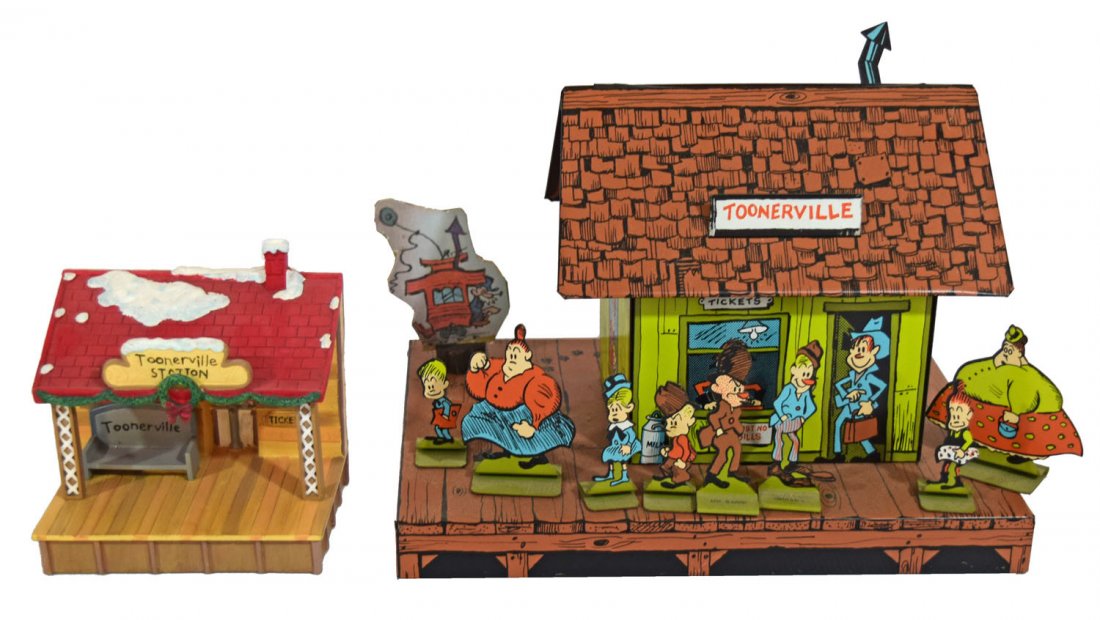 TIN TOONERVILLE STATION WITH FIGURES (1 of 4)