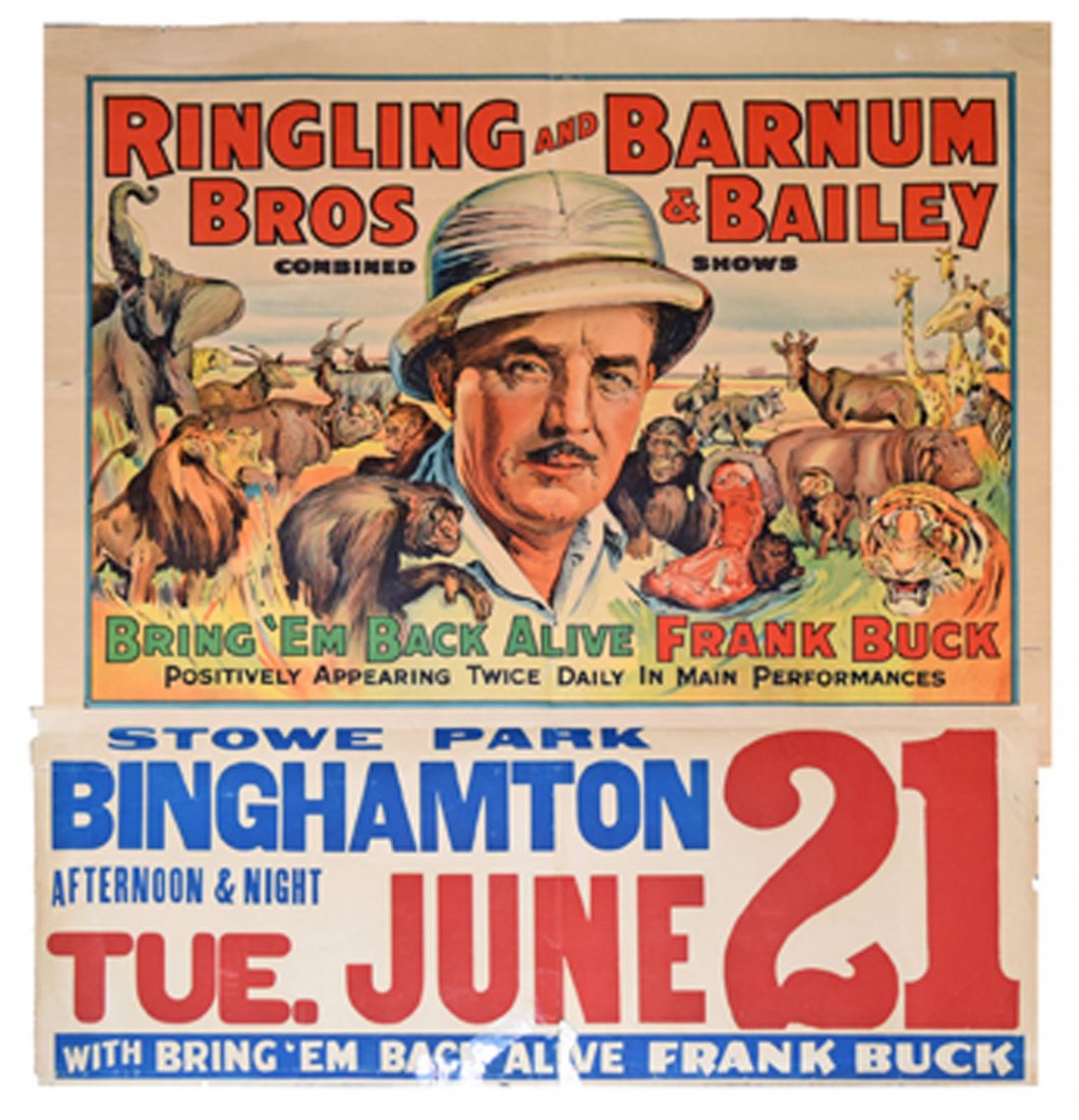 RINGLING BROS. BARNUM & BAILEY CIRCUS POSTER WITH FRANK (1 of 1)