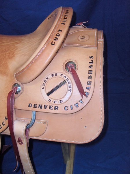Denver Police Dept Commemorative Saddle - 4