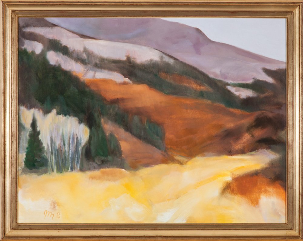 Unknown Artist / Lot of 2 Paintings: a) Above the Valley 24” x 30” framed to 30 1/2” x 38 1/2” Oil on canvas Signed lower left Titled on reverse NAC.2010.30 b) Cumberland Gap 20 1/2” x 30 1/4”framed to 22 1/4” x 32” Oil o