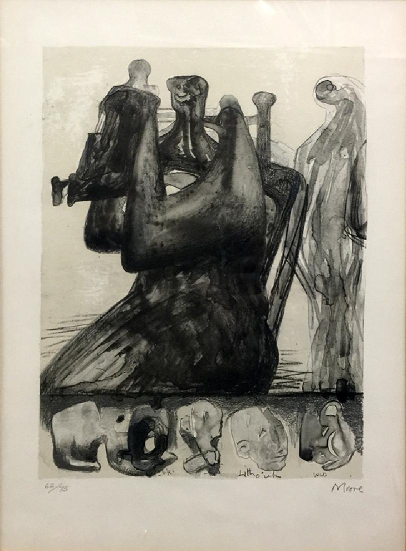 HENRY MOORE  Title: MOTHER AND CHILD  LITHOGRAPH ON (1 of 2)