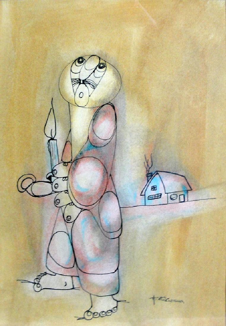 HARGREAVES NTUKWANA, Title: STUDY 1 WATERCOLOR ON: Artist: NTUKWANA, HARGREAVES Title: STUDY 1 Retail Price: $600.00 Size: 20 X 16.5 INCHES Medium: WATERCOLOR ON PAPER Edition: ORIGINAL Description: Hand signed by the artist. Artwork is in excellent c