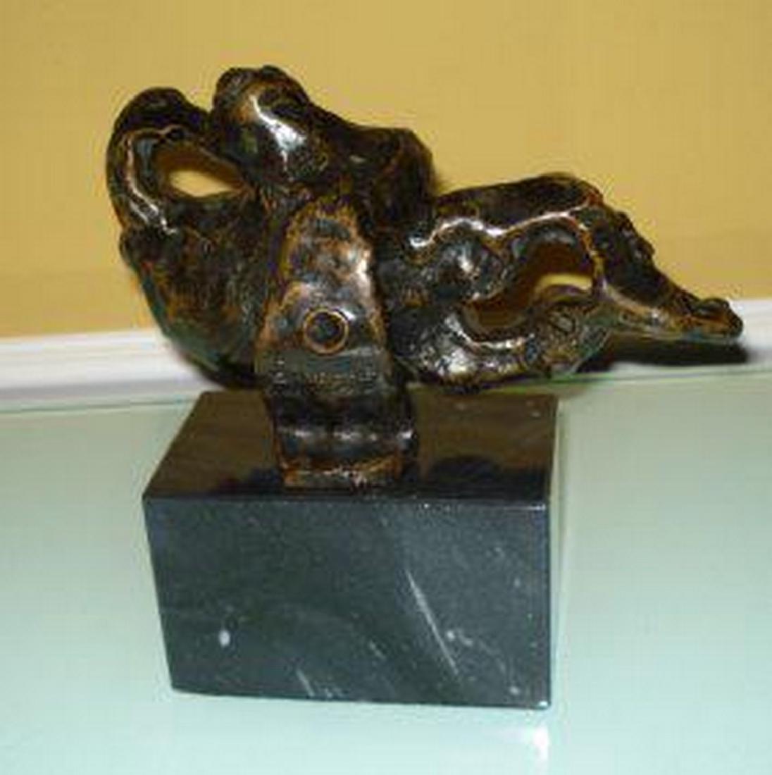JACQUES LIPCHITZ RARE ABSTRACT BRONZE SCULPTURE: Abstract bronze sculpture Jacques Lipchitz (LITHUANIAN, 1891-1973). Signed Lipchitz. Measures approx. 4 1/2" height x 8" length. Base: 5" x 3" x 3"