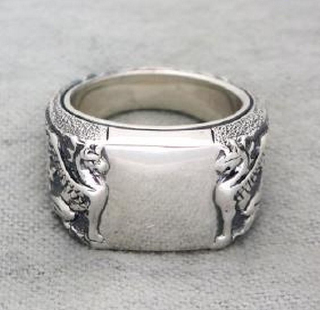 David Yurman Sterling Silver Men's Petrvs Griffin Ring (1 of 5)
