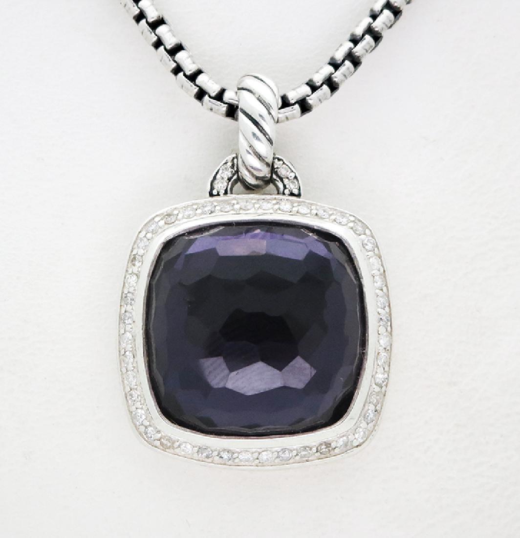 David Yurman Sterling Silver Pendant with Amethyst (1 of 6)