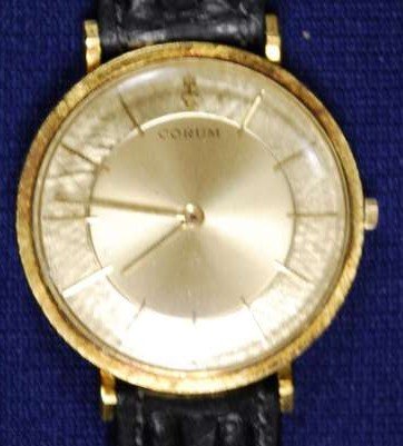 MENS 18KT Y.G. CORUM WATCH