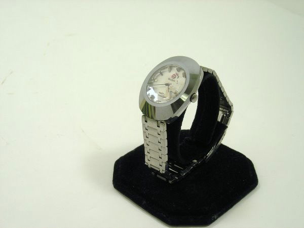 MENS S/S RADO DIASTAR 1950'S: NEW OLD STOCK AUTOMATIC DATE WITH BOX BUYER ARRANGES SHIPPING