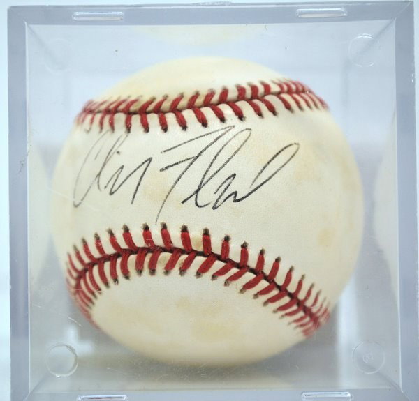SIGNED BASEBALL " CLIFF FLOYD ": ALL STAR, MARLINS/METS, CLIFF FLOYD SIGNED BASEBALL WITH C.O.A.