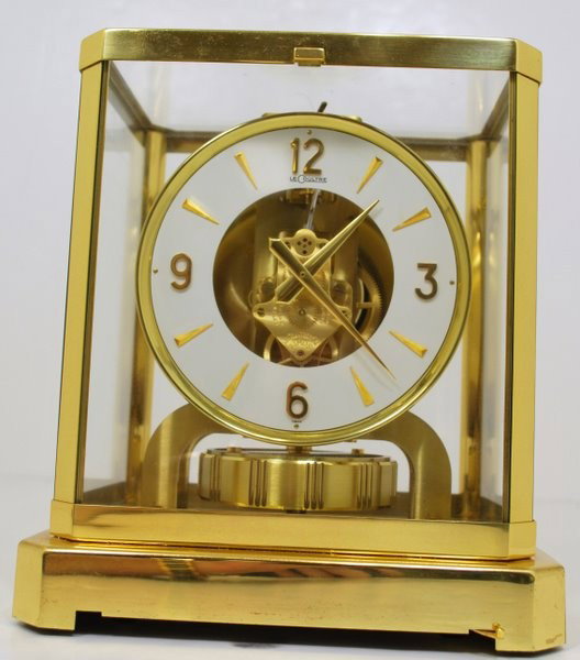 LECOULTRE "ATMOS" CLOCK: WONDERFUL WORKING CONDITION, INCLUDES INNER BOX PACKING.