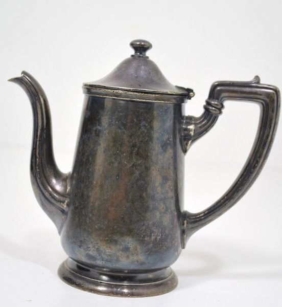 GORHAM SILVER TEAPOT: FROM THE HOTEL GIBSON, 1941, 18 OZ.