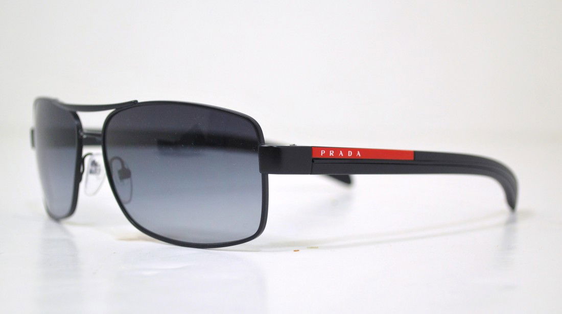 NEW PRADA MEN'S SUNGLASSES: PRADA SPS 50 L, WITH CASE, CLEANING CLOTH AND PAPERS