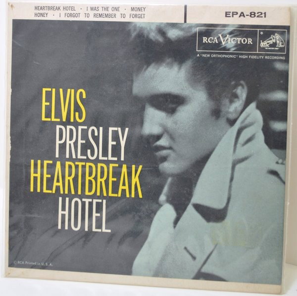 ELVIS PRESLEY MINI ALBUM COLLECTION: 4 SONGS ON ONE 45 R.P.M. CIRCA 1956 TO INCLUDE : HEARTBREAK HOTEL, I WAS THE ONE, MONEY HONEY AND I FORGOT TO REMEMBER TO FORGET