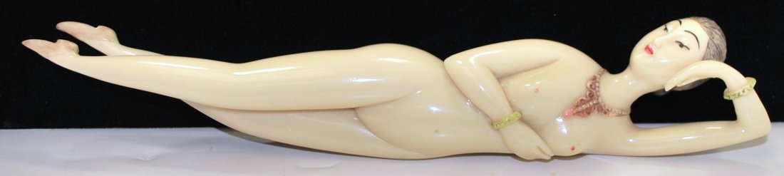 IVORY ORIENTAL DOCTORS MODEL: CIRCA 1920'S APPROX. 12" LONG WAS USED BY DOCTORS SO WOMEN CAN POINT TO WHERE THEY HAD AILMENT