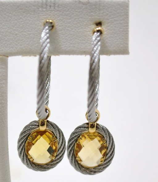 70 18kt Y G Ss Philippe Charriol Earrings New