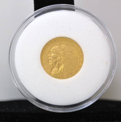 1914 2 5 gold indian coin