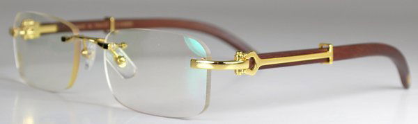 cartier wood glasses