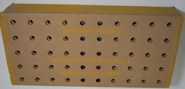 UNOPENED BOX OF KENNEDY HALF DOLLARS: UNOPENED BOX 50 ROLLS OF USA KENNEDY HALF DOLLARS $500 FACE VALUE FEDERAL RESERVE BOX COINS UNCIRCULATED DATES MAY RANGE FROM 1965-2001 INCLUDED 40% SILVER CLAD HALVES AND POSSIBLE ERROR COINS, UNSEAR