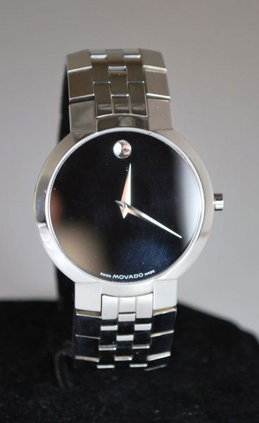 S/S MOVADO MUSEUM WATCH: GREAT CONDITION, QUARTZ MOVADO MVT, CIRCA 1990S