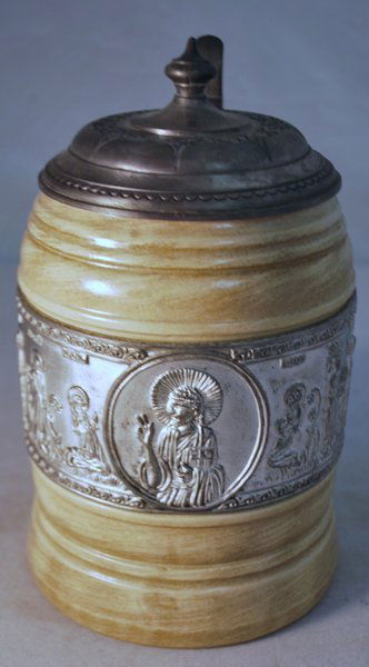 VINTAGE GERZIT BEER STEIN: APPROX. 8" TALL