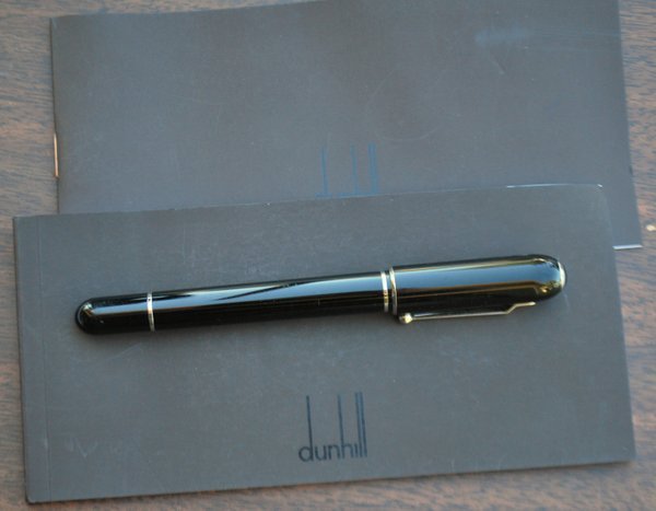 ALFRED DUNHILL LIMTED PEN: COMES WITH BOX AND PAPERWORK, LIKE NEW.
