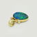 14K YELLOW GOLD OPAL DIAMOND PENDANT - 3