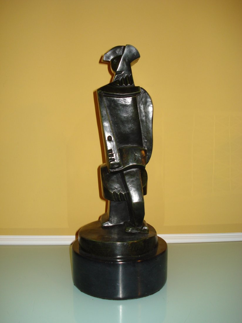 JACQUES LIPCHITZ RUSSIAN- LITHUANIAN ABSTRACT LARGE: Jacques Lipchitz (1891 - 1973) Large Abstract Figural Bronze Sculpture Signed J. Lipchitz. Measures 16" Tall Base 3" L x 8" Wide Signed