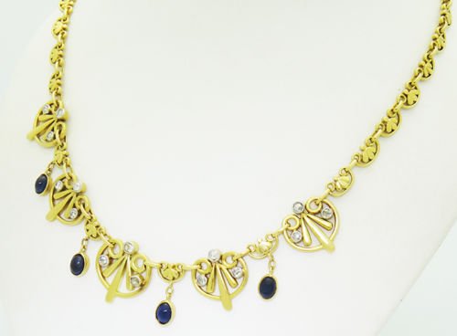 Estate Art Nouveau Egyptian Revival 18k Gold Diamond (1 of 8)