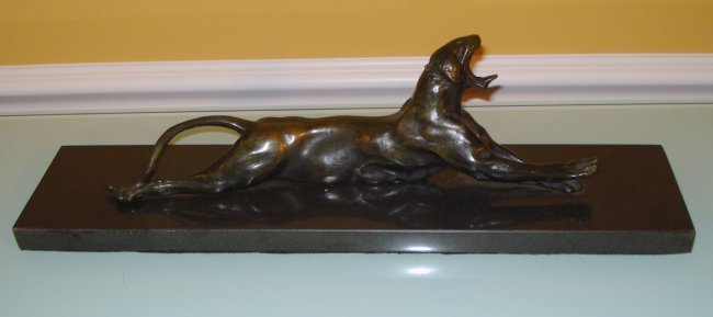 ANNA HYATT AMERICAN LARGE BRONZE SCULPTURE OF TIGER (1 of 7)