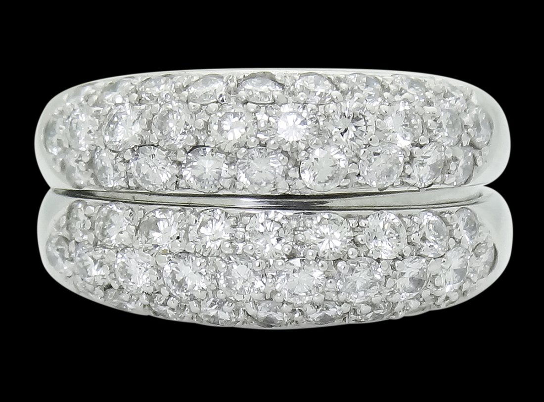 Boucheron 18k W G 3.00 TCW VS G Round Cut Diamond Ring (1 of 5)