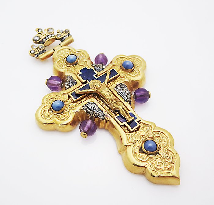 RUSSIAN VINTAGE CROSS PENDANT (1 of 6)
