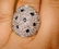 CARTIER DIAMOND & SAPPHIRE GOLD RING - 7