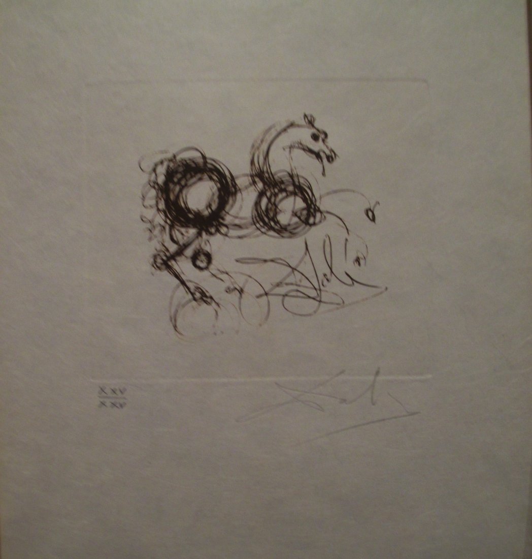 Salvador Dali "Superstition (Le Dragon)" Lithograph (1 of 3)