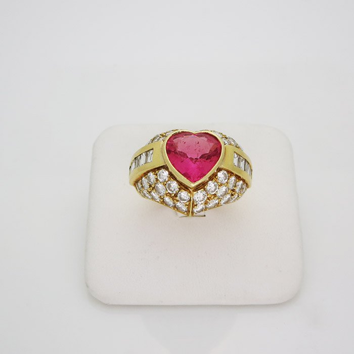 Unsigned Early Judith Ripka 18K Yellow Gold 4.5tcw Ring (1 of 5)