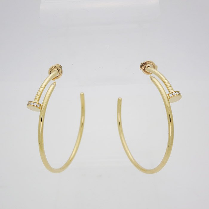 Cartier Juste un Clou 18K  Gold & Diamonds Earrings (1 of 4)