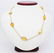18K yellow gold necklace with natural citrine