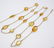 18K yellow gold necklace with natural citrine - 2