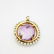 18K Yellow Gold Amethyst and Pearls pendant - 3