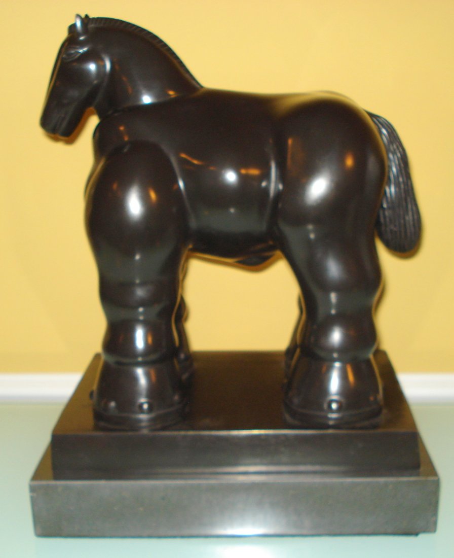 FERNANDO BOTERO COLOMBIAN LARGE BRONZE HORSE (1 of 5)