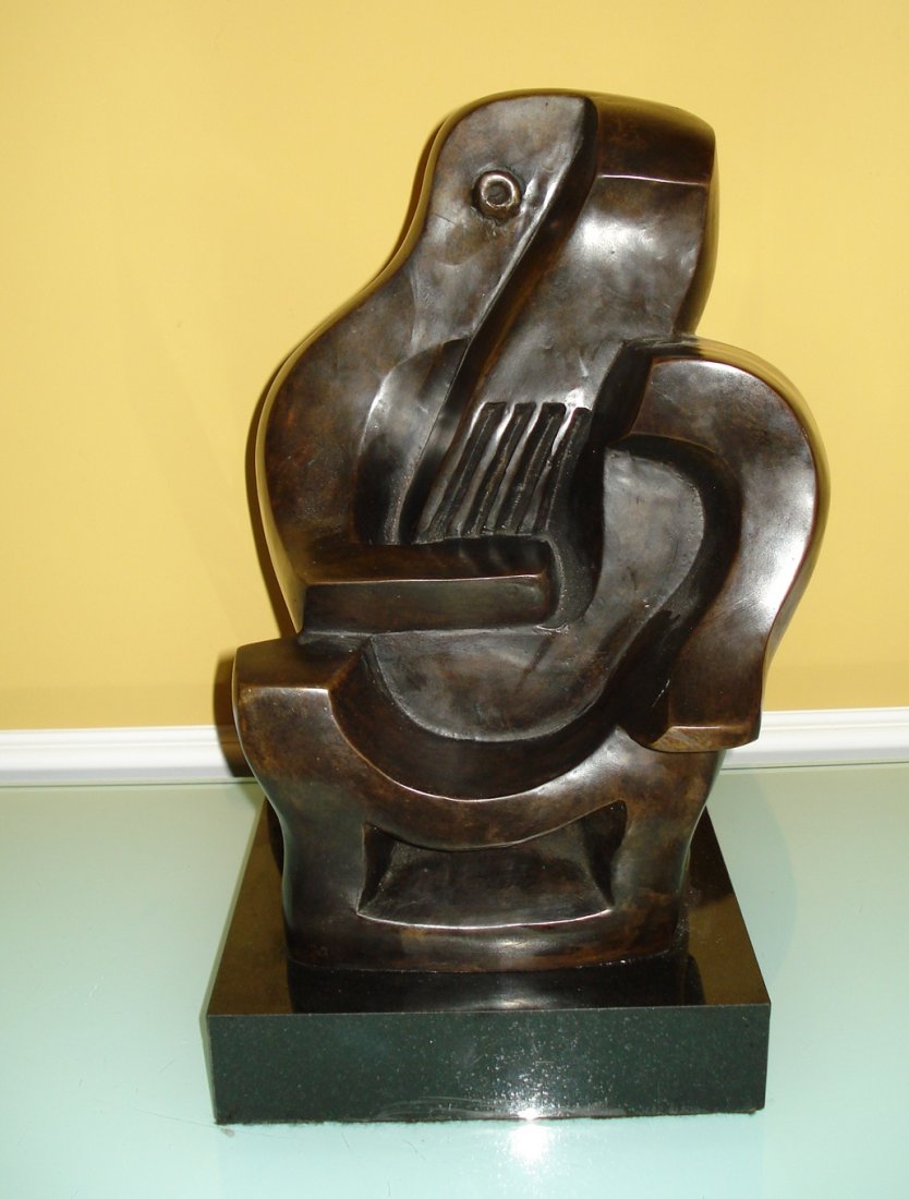 JACQUES LIPCHITZ RARE HUGE BRONZE SCULPTURE: Huge bronze sculpture Jacques Lipchitz (LITHUANIAN, 1891-1973). Signed Lipchitz and numbered 3/9. Measures approx. 14" height x 7" length. Base: 9" x 9" x 2"
