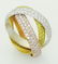 Trinity De Cartier 18k Gold & Diamond Band Ring Size 55 - 3