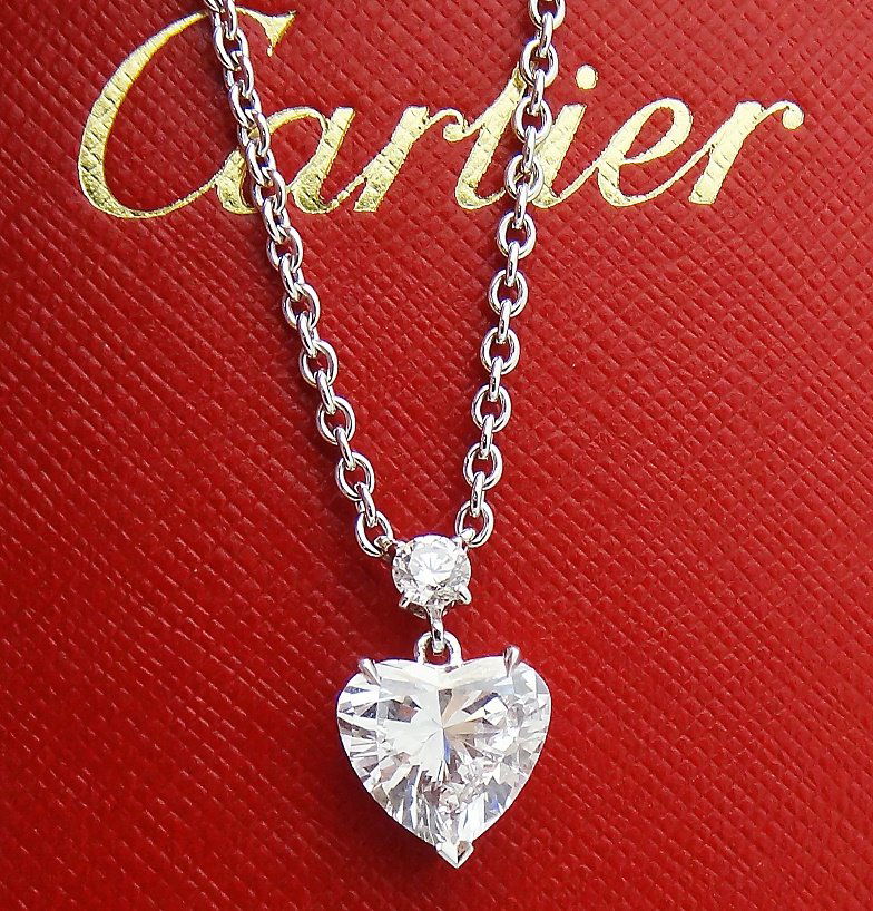 cartier heart shaped pendant